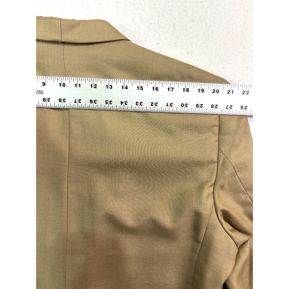 Jos A Bank 50L Tan Blazer Jacket Sport Suit Coat All Season Silk Wool Soft - Picture 10 of 10